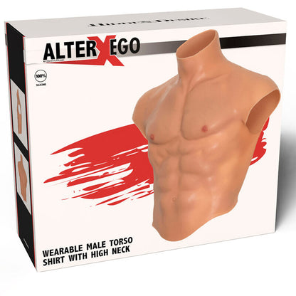 HIDDEN DESIRE - ALTER EGO SILICONE MEN'S SHIRT WITH ABS FLESH TORSO