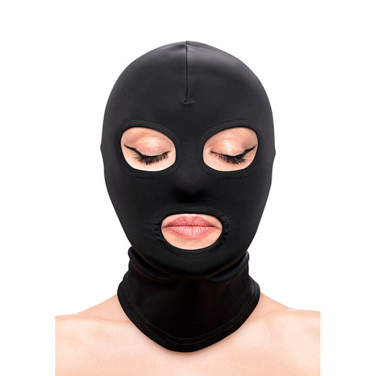 NOVEDADES NS - FETICHE Y MODA OJOS Y BOCA CAPUCHA DE NYLON NEGRA