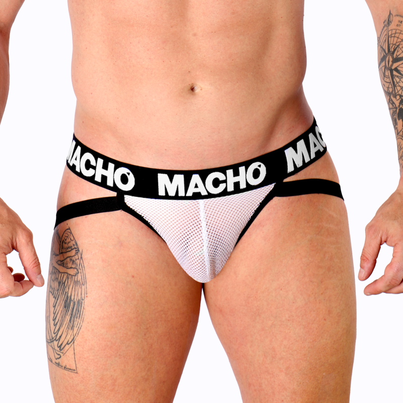 Male - Mx26X1 White Grid Jock S