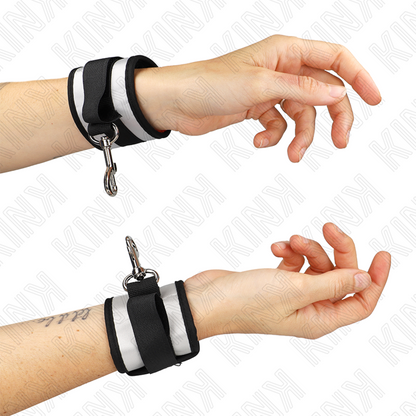 KINK - GRAY NEOPRENE WRISTBANDS 23 X 5 CM