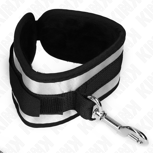 KINK - GRAY NEOPRENE WRISTBANDS 23 X 5 CM