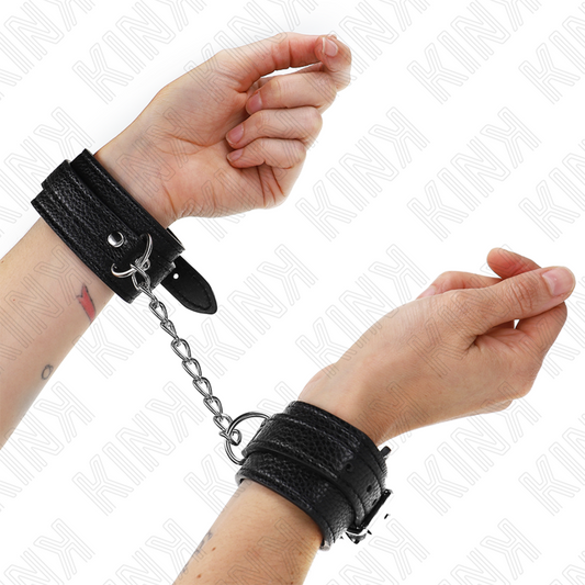 KINK - BLACK ADJUSTABLE COBRA PATTERN WRIST 20-28 CM X 5.4 CM