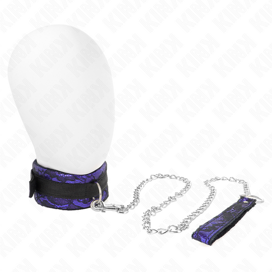 KINK - SHORT VELVET LACE NECKLACE WITH 105 CM BELT WITH NYLON DEFECT 44 X 5.5 CM