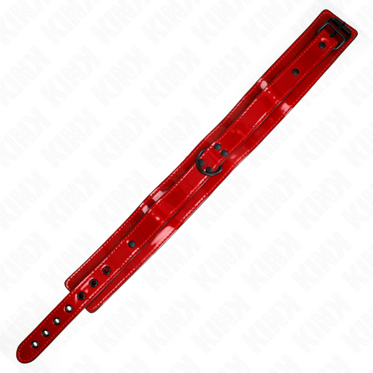 KINK - ADJUSTABLE RED WINE NECKLACE 37.5-49.5 CM X 5 CM