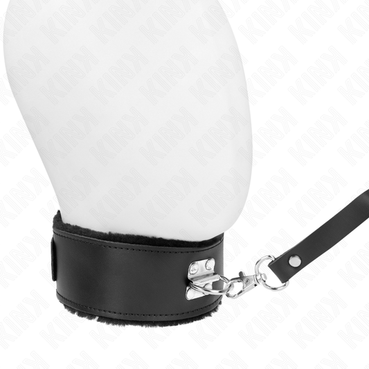 KINK - 116 CM BELT COLLAR WITH ADJUSTABLE BLACK LEATHER STRAP 40-48 CM X 6 CM