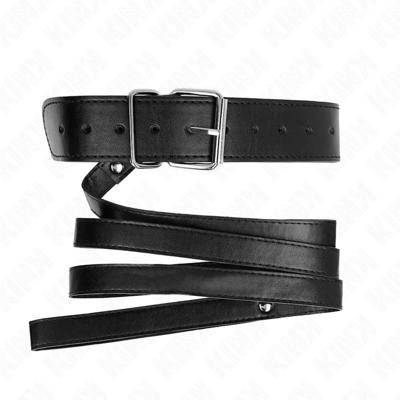 KINK - COLLAR WITH BELT 116 CM ADJUSTABLE BLACK STRAP 32-50 CM X 8 CM