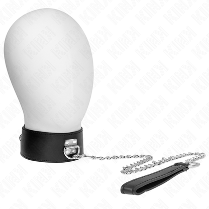 KINK - 65 CM NECKLACE WITH BELT WITH ADJUSTABLE WIDE BLACK STRAP 33.5-41 CM X 5 CM