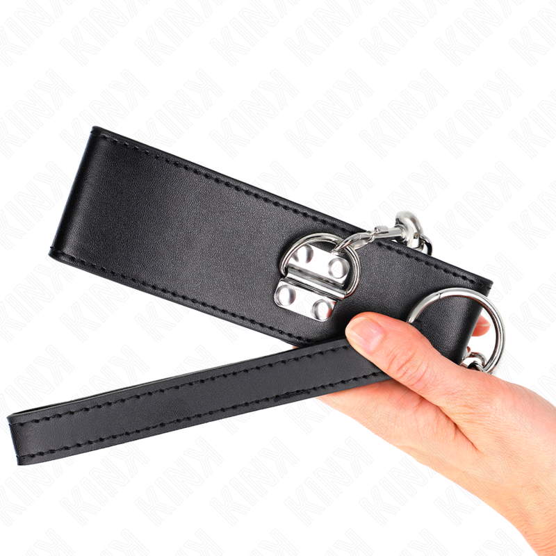 KINK - 65 CM NECKLACE WITH BELT WITH ADJUSTABLE WIDE BLACK STRAP 33.5-41 CM X 5 CM