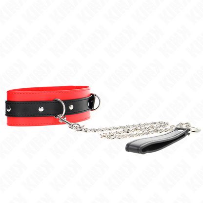 KINK - 65 CM NECKLACE WITH BELT WITH RED STRAP 54 X 4.5 CM