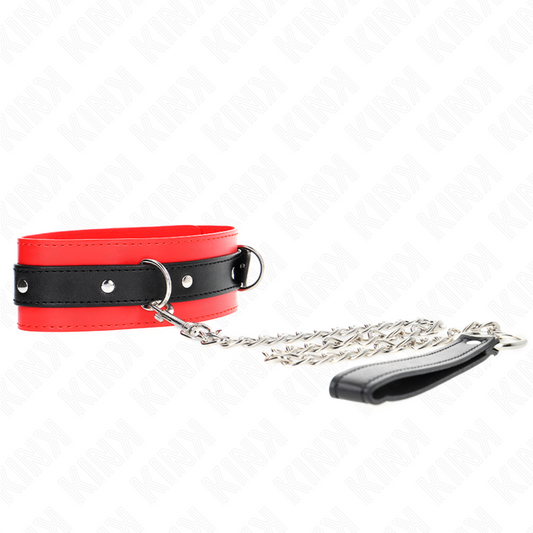 KINK - 65 CM NECKLACE WITH BELT WITH RED STRAP 54 X 4.5 CM