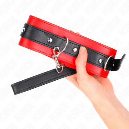 KINK - 65 CM NECKLACE WITH BELT WITH RED STRAP 54 X 4.5 CM