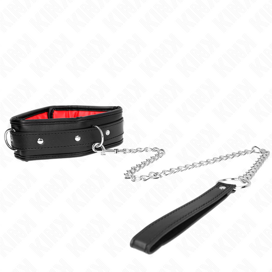KINK - COLLAR WITH SPONGE IMITATION LEATHER STRAP MODEL 3 ADJUSTABLE 37-54 CM X 3 CM
