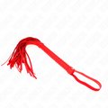 Kink - Látigo con Mango Texturizado Rojo 48,5 cm