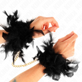 Kink - Feather Handcuffs With Gold Chain Model 1