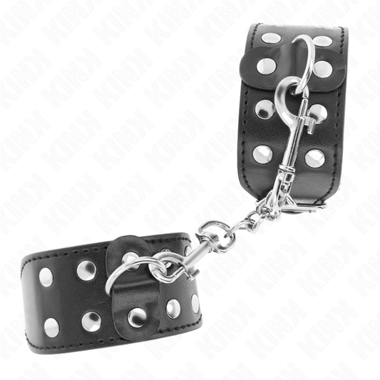 KINK - BLACK ADJUSTABLE DOUBLE NAIL BRACELETS