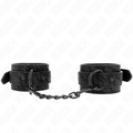 Kink - Puños Cubiertos De Encaje Oscuro Ajustables Negro 19-26 Cm
