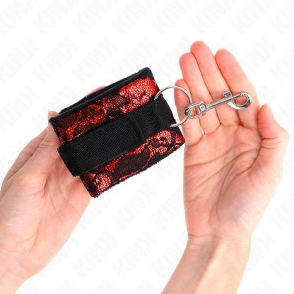 KINK - RED-BLACK SCANDAL WRIST RESTRAINTS