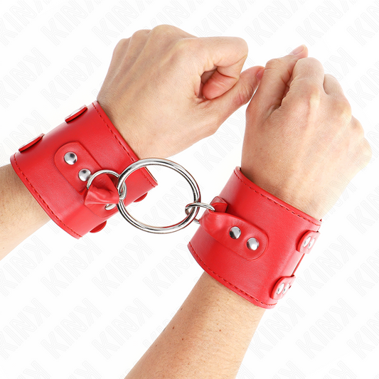 KINK - FIXED WRIST WITH RING AND ADJUSTABLE NAILS RED 17-22 CM X 6.5 CM