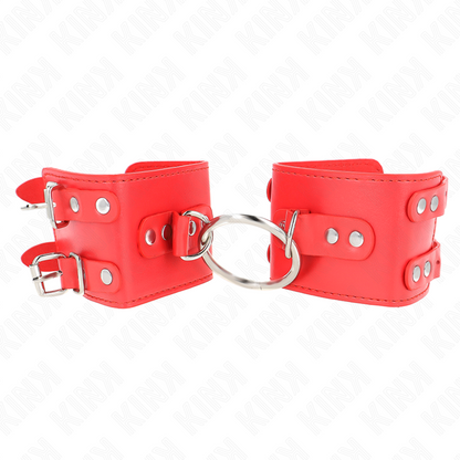 KINK - FIXED WRIST WITH RING AND ADJUSTABLE NAILS RED 17-22 CM X 6.5 CM