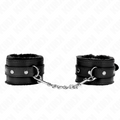 Kink - Pulso Premium Forro De Pele Preto Com Cinto Preto Ajustável 17-29 Cm X 6 Cm