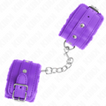 Kink - Puño de Piel Premium Morado con Cinturón Morado Ajustable 17-29 Cm X 6 Cm