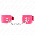 Kink - Raspberry Rose Cuffs with Adjustable Raspberry Rose Lining 20-28 Cm X 5.5 Cm