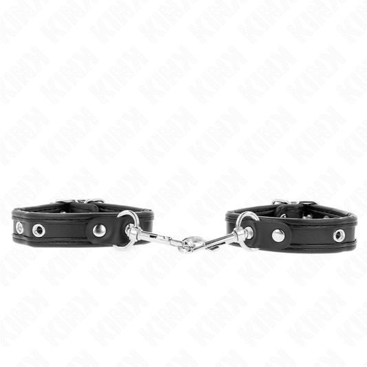 KINK - MINI BLACK BRACELETS WITH ADJUSTABLE NAILS 16-22 CM X 2 CM