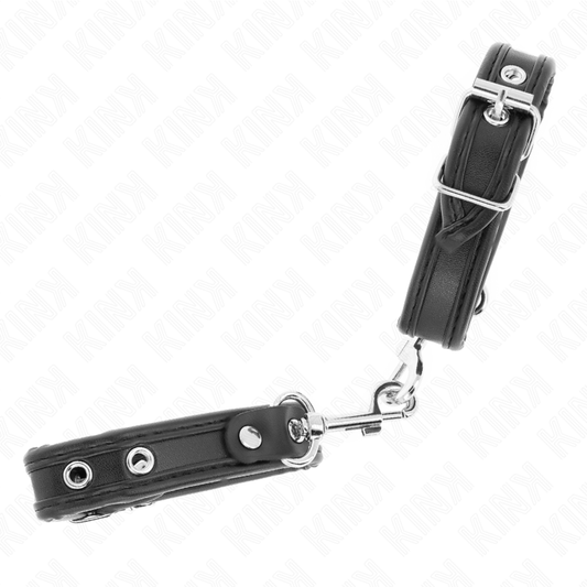 KINK - MINI BLACK BRACELETS WITH ADJUSTABLE NAILS 16-22 CM X 2 CM