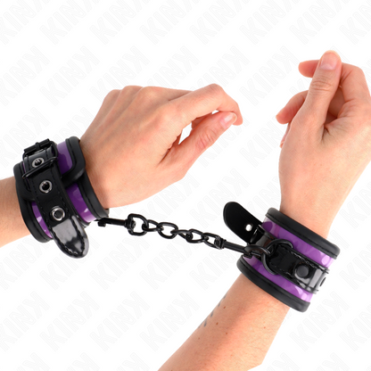 KINK - PUÑOS AJUSTABLES DE NEOPRENO MORADO CLARO 21-28 CM X 5 CM