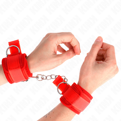 KINK - PULSERAS DE NEOPRENO ROJAS 42 X 5 CM
