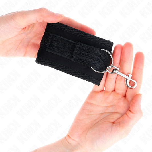 KINK - WRIST NYLON BIND HOOK&amp;LOOP BLACK MODEL 2 ADJUSTABLE 18-35 CM X 6 CM
