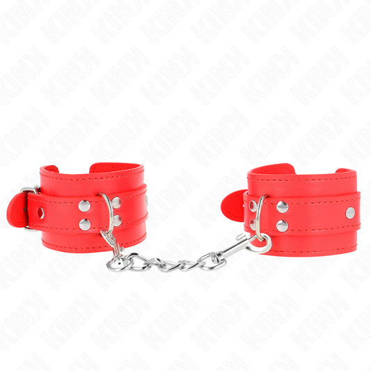 KINK - ADJUSTABLE RED SIMPLE WRIST 20-23 CM X 5.5 CM