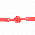 Kink - Bola Respirável Vermelha 4,5 Cm Mordaça 65 X 2,5 Cm