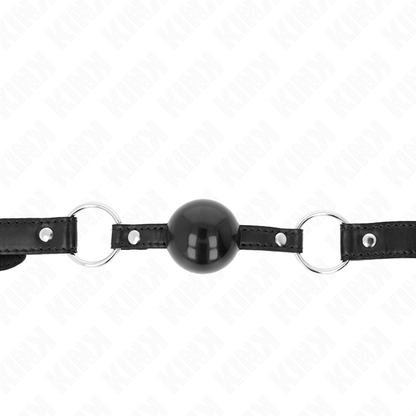 KINK - BLACK TPE BALL GAG 4 CM 60 x 2 CM