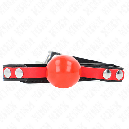 KINK - BOLA TPE MACIA 4 CM GAG MODELO 4 60 x 2 CM AJUSTÁVEL 37-52 CM