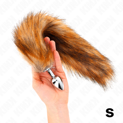 KINK - ANAL PLUG SIZE P 7 X 3 CM WITH SYNTHETIC TAIL 40 CM BROWN