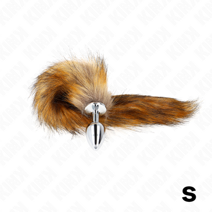 KINK - ANAL PLUG SIZE P 7 X 3 CM WITH SYNTHETIC TAIL 40 CM BROWN