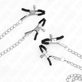 Kink - 4 Adjustable Silver Nipple and Clitoris Clamps