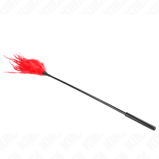 KINK - MÚLTIPLES PLUMAS ROJAS PARA COSQUILLAS 45 CM