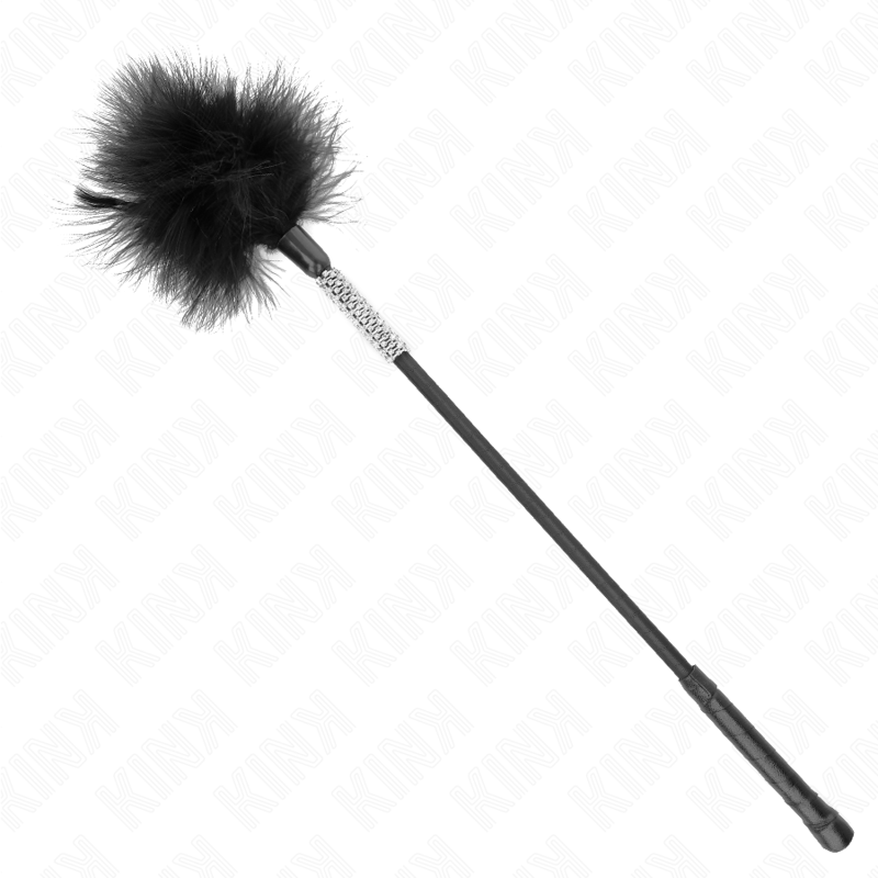 KINK - PLUMAS QUE HACEN COSQUILLAS CON MANGO DE 50 CM DE DIAMANTES
