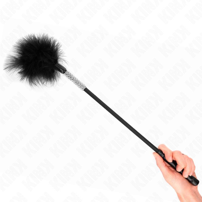 KINK - PLUMAS QUE HACEN COSQUILLAS CON MANGO DE 50 CM DE DIAMANTES
