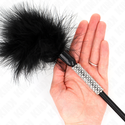 KINK - PLUMAS QUE HACEN COSQUILLAS CON MANGO DE 50 CM DE DIAMANTES