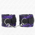 Kink - Punhos De Renda De Veludo Curto E Bind De Nylon Roxo / Preto 23 X 6,5 Cm