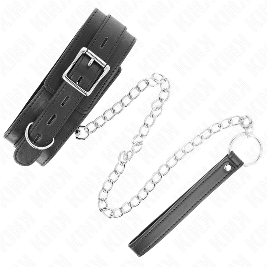 KINK - 65 CM NECKLACE WITH BELT WITH BLACK STRAP 54 X 4.5 CM
