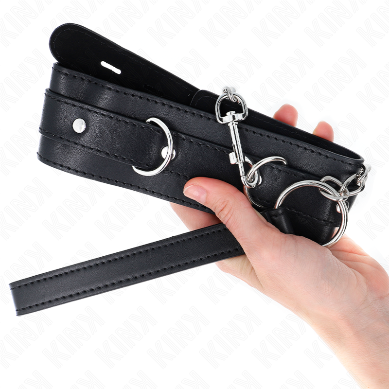 KINK - 65 CM NECKLACE WITH BELT WITH BLACK STRAP 54 X 4.5 CM