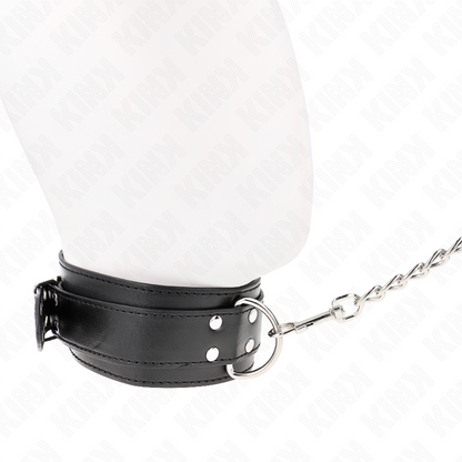 KINK - NECKLACE WITH STRAP 65 CM ADJUSTABLE SILVER BUCKLES 33-46 CM X 5.5 CM