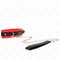 Kink - Collar Modelo Básico Con Correa 65 Cm Modelo 3 Rojo 53 X 5 Cm