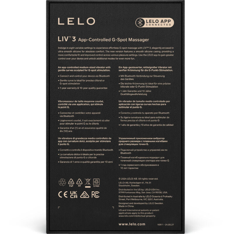 LELO - LIV™ 3 ESTIMULADOR DEL PUNTO G VIOLETA