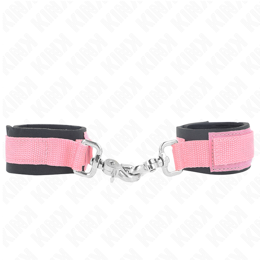 KINK - PINK ADJUSTABLE NEOPRENE CUFFS ADJUSTABLE 22-34 CM