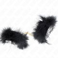 Kink - Esposas de plumas con cadena dorada Modelo 0